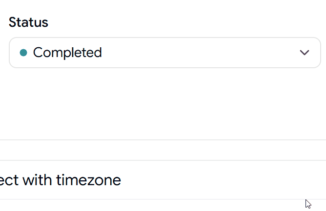 Status Select Component