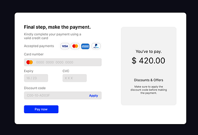 Credit Card Checkout dailyui graphic design ui