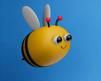 3D illustration of Honey Bee 3d 3d illustration character design illustration