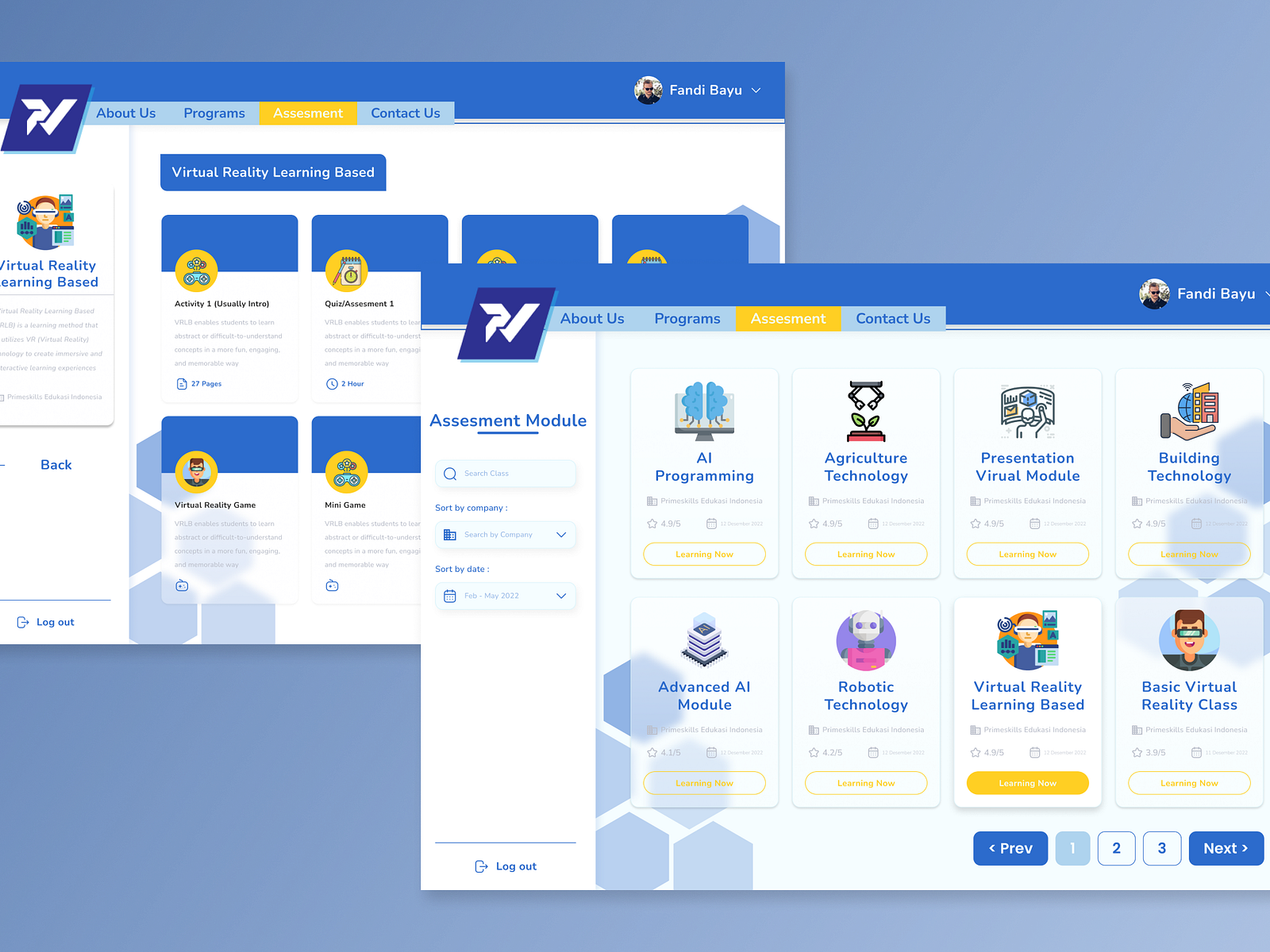 Learning Management System Web Design by Fanbayy on Dribbble