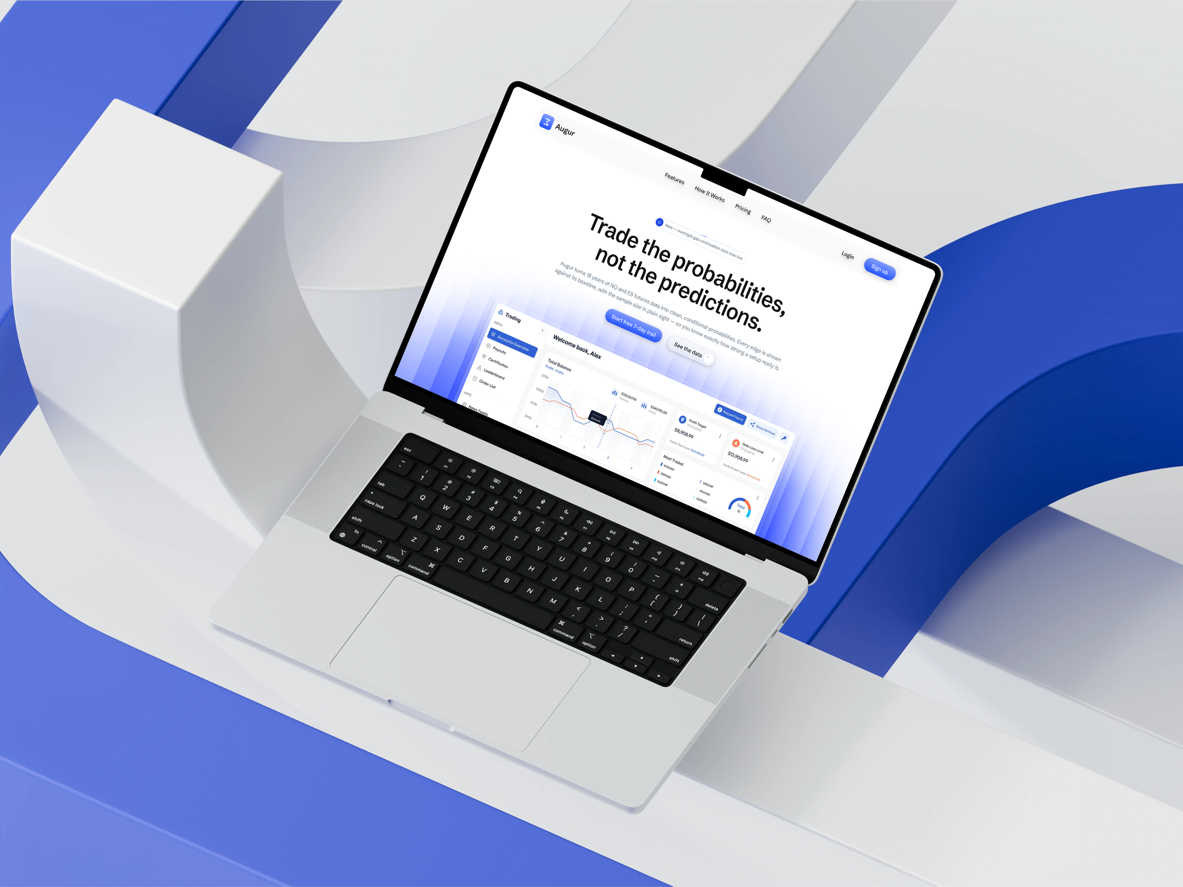 Augur — Futures Trading Landing Page Design landing page trading trading website ui design ux design web design website design
