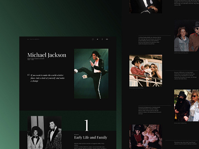 Michael Jackson — Longread design kingofpopmusic longread michaeljackson theking ui