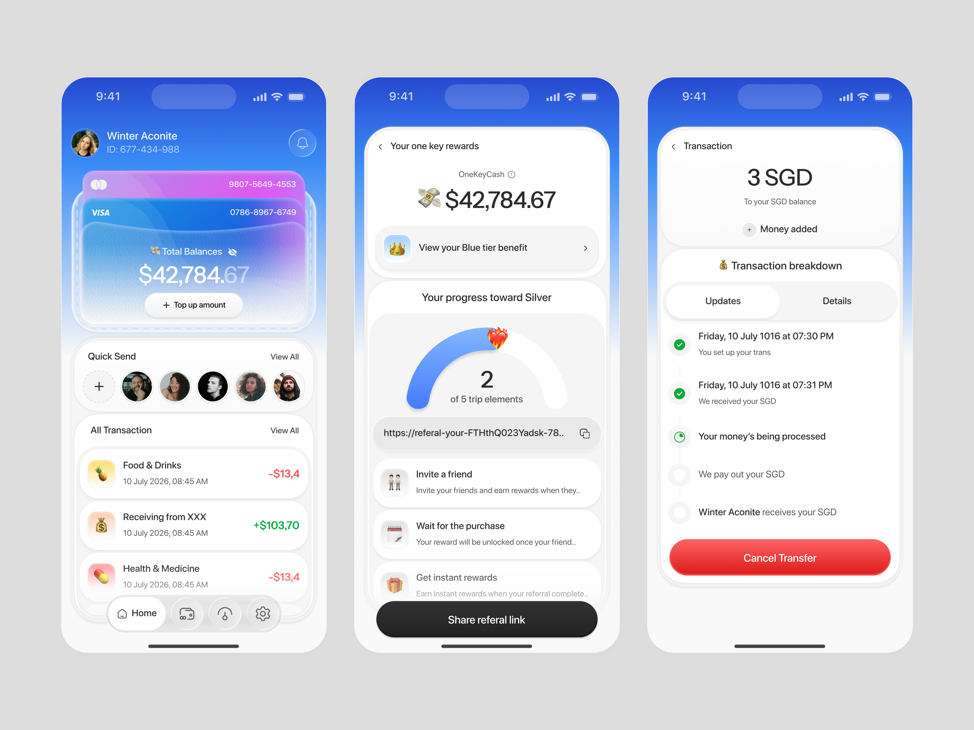 Nudge - E-Wallet design ewallet mobileapp mobiledesign money saas transaction ui uiux user experience user interface ux wallet