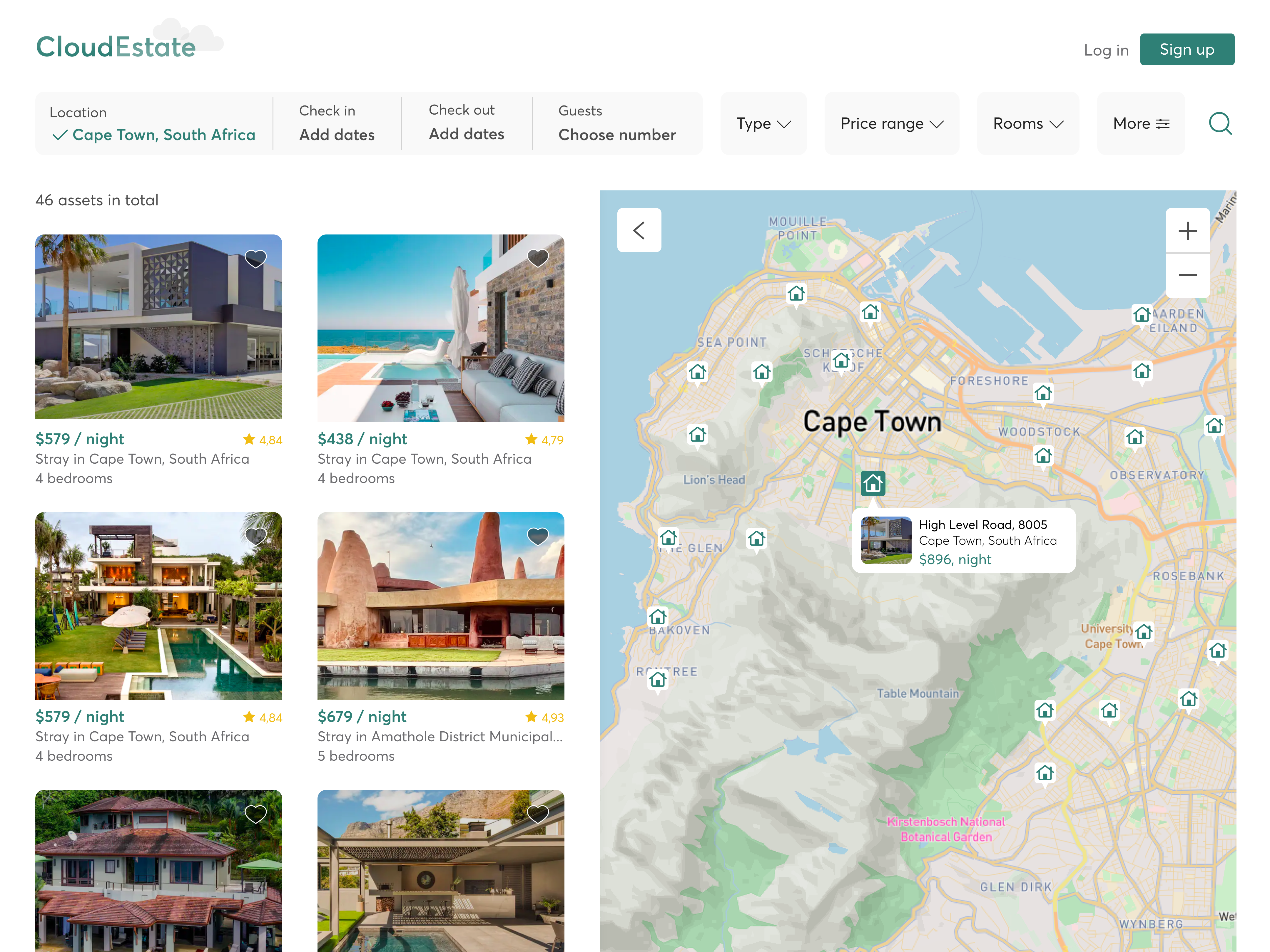 Example of Real Estate Web Service