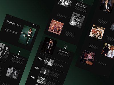 Michael Jackson — Longread design longread michaeljackson popmusic theking ui