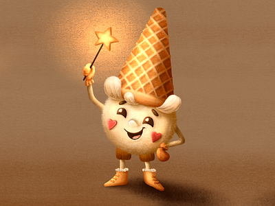 BRAND CHARACTER for ice cream company brand character branding character character design children illustration design ice cream illustration mascot