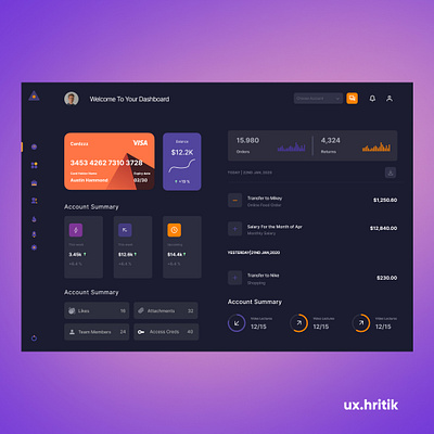 Day 05/90 - Dashboard UI concept 3d animation app challenge concept design graphic design illustration ui ux