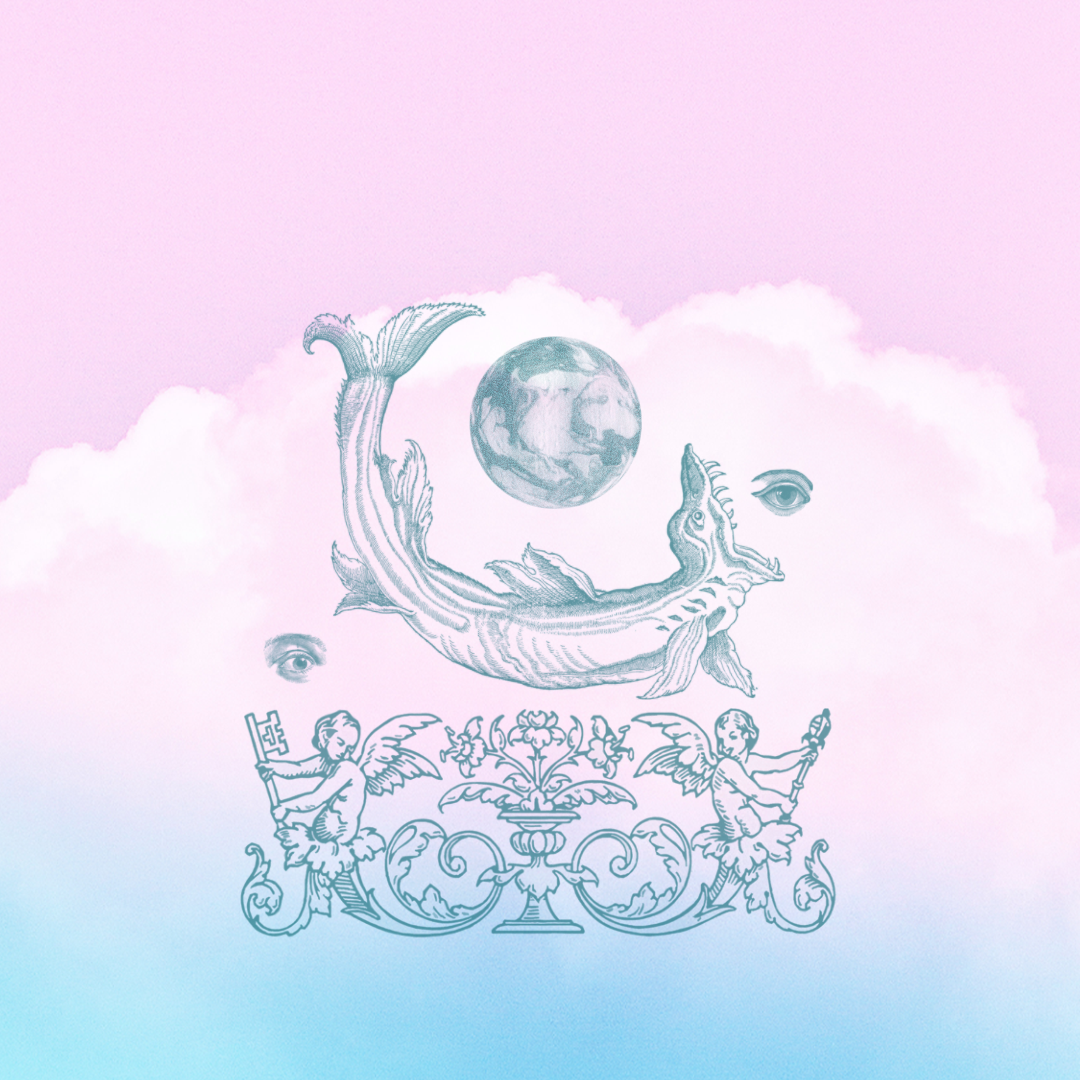 Surreal vintage engraved on pastel colors design flat graphic design icon illustration illustrator logo minimal typography vector