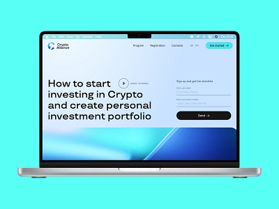 Crypto Investment Training website design blockchaindeveloper decentralizedweb defidevelopment web3 web3design web3developer web3marketing