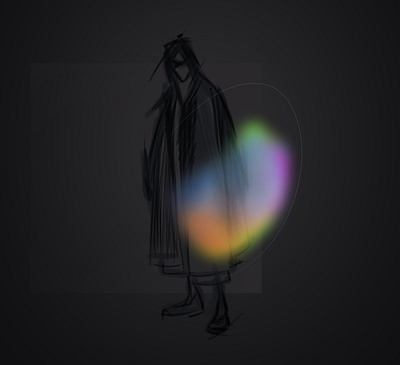 fashion sketch by me art cg clothing dark darkfashion design digital draw fashion fashionsketch illustration man paint rainbow sketch