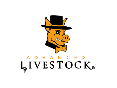 Advanced Livestock Branding Project branding logo design pig logo swine logo vector