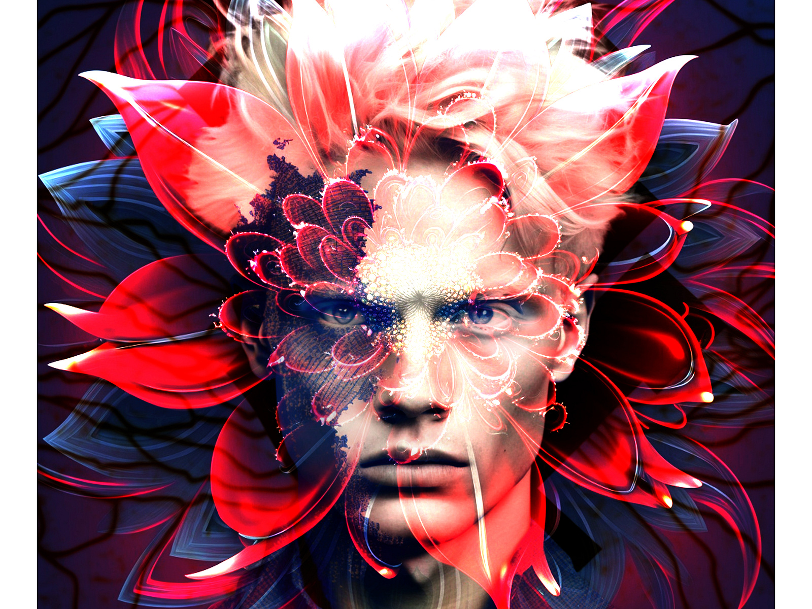 Flower Man Red by VLADIMIR SHMOYLOV on Dribbble