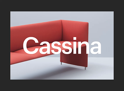 Cassina art direction design graphic design ui web design