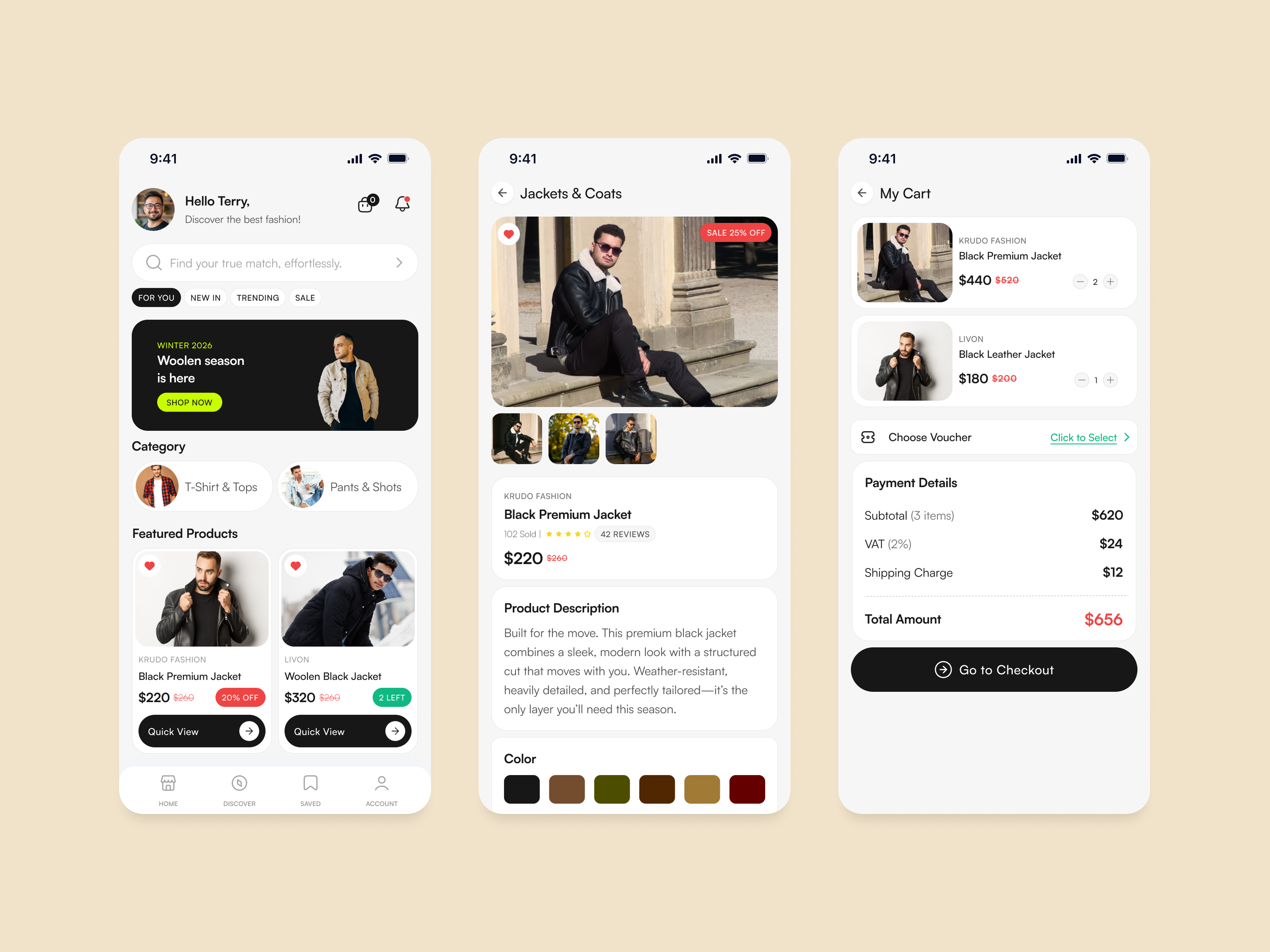 Fashion E-Commerce App Concept ecommerce fashionapp mobiledesign uidesign uikit uxdesign