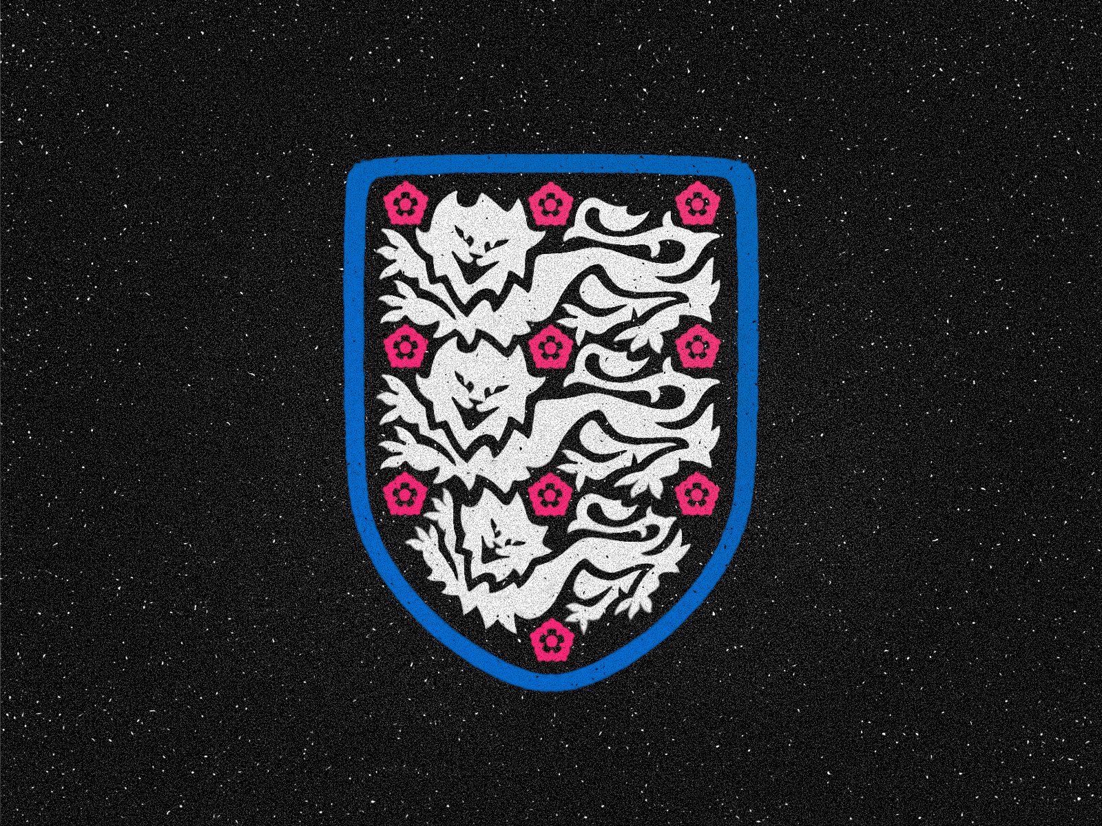 The Three Lions - England ✦ The Football Association crest emblem england fifa flower football goal heraldic heraldry illustration lion lions logo logodesign logotype rebrand shield soccer three world cup