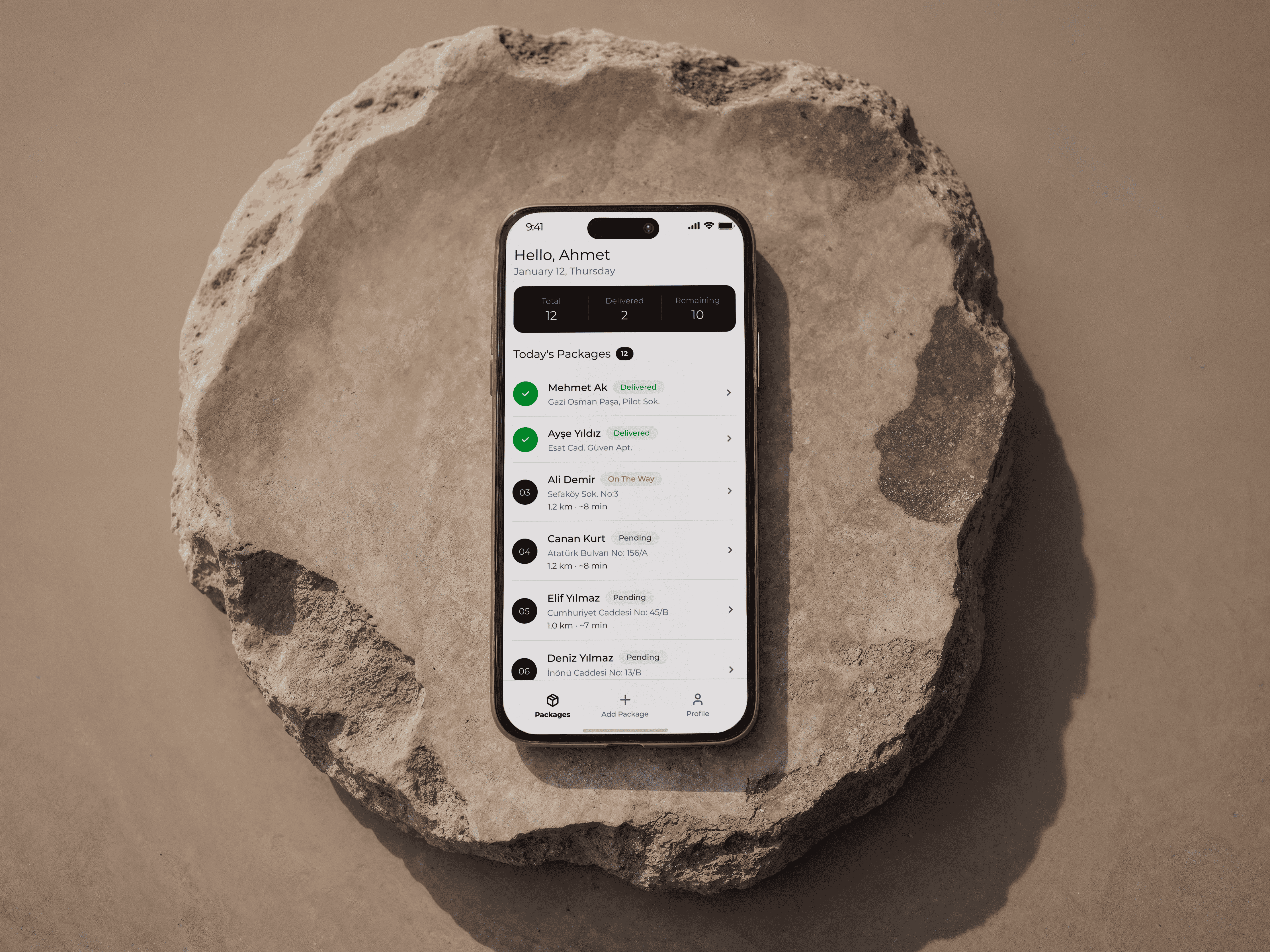 Courier App courier figma interfacedesign logistics productdesign uidesign uiux