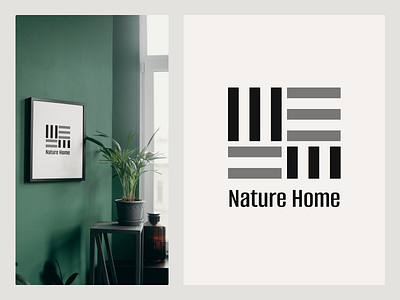 Logo for NatureHome adobei adobeillustrator ai branding concept design graphic design green haturehome home illustration logo mockups nature ui vector
