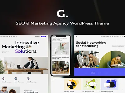 Granola - SEO & Marketing Agency WordPress Theme blog design illustration logo web design webdesign wordpress wordpress design wordpress theme wordpress themes