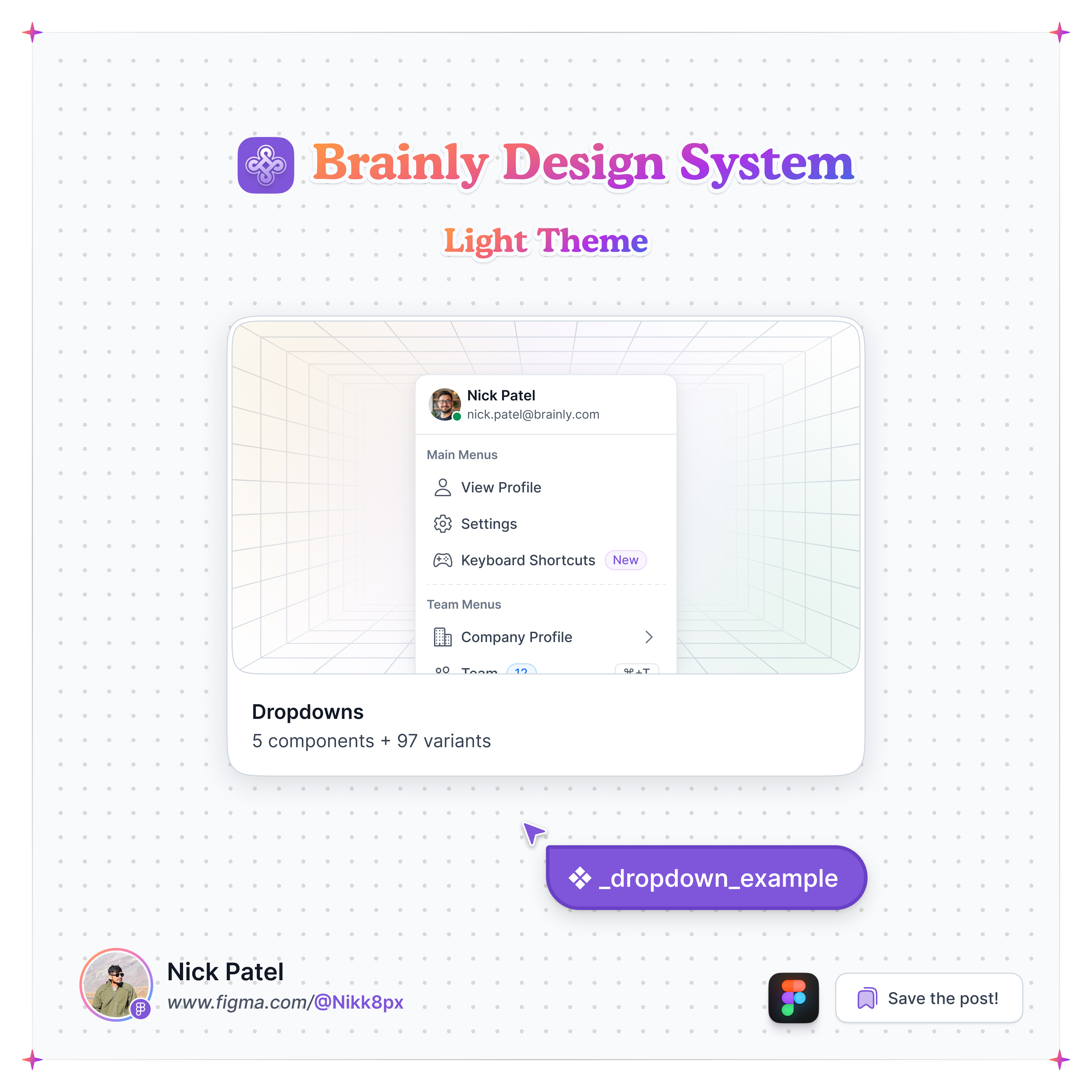 ❖ Dropdown or List | Light theme components design dropdown dropdown items dropdown list fig figma list ui uiux design