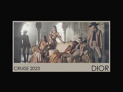 Dior cruise 2023 / concept 2023 show app branding concept design desktop dior fashion fashion show figma graphic design landing ui ux we design