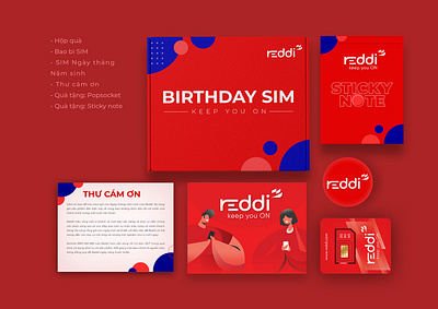 Packaging: BIRTHDAY SIM branding design graphic design illustration packaging