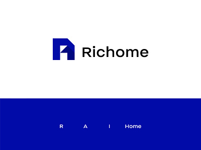 Richome Logo design grow home house logo logo design modern r home richome treehome