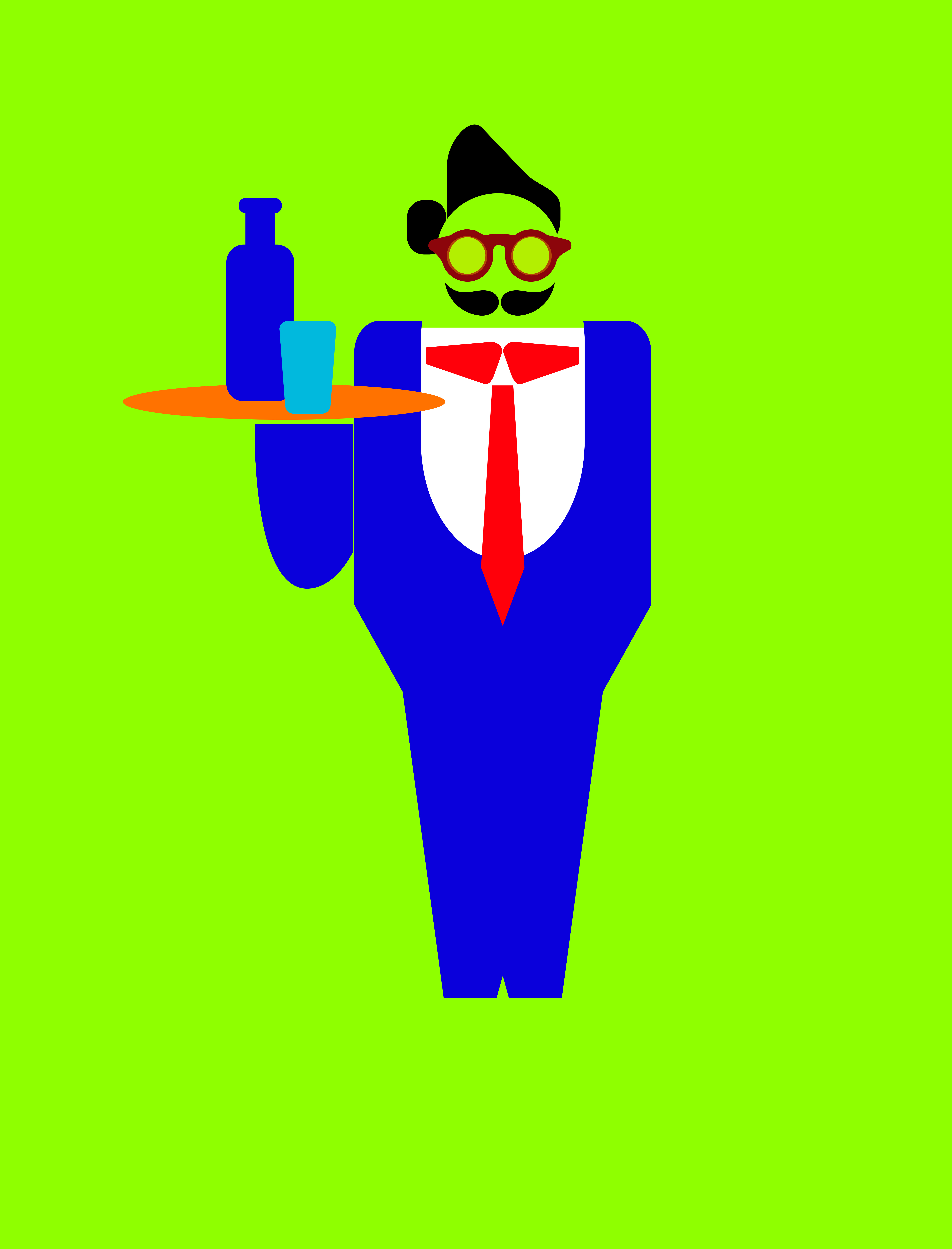 Service :: Mostly Symmetrical illustration service shunte88 symmetry vector waiter