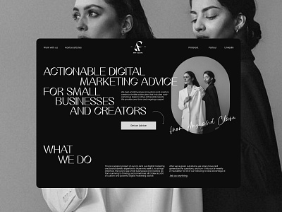 Marketing agency website bold concept dark design layout marketing agency typography ui uxui website website design