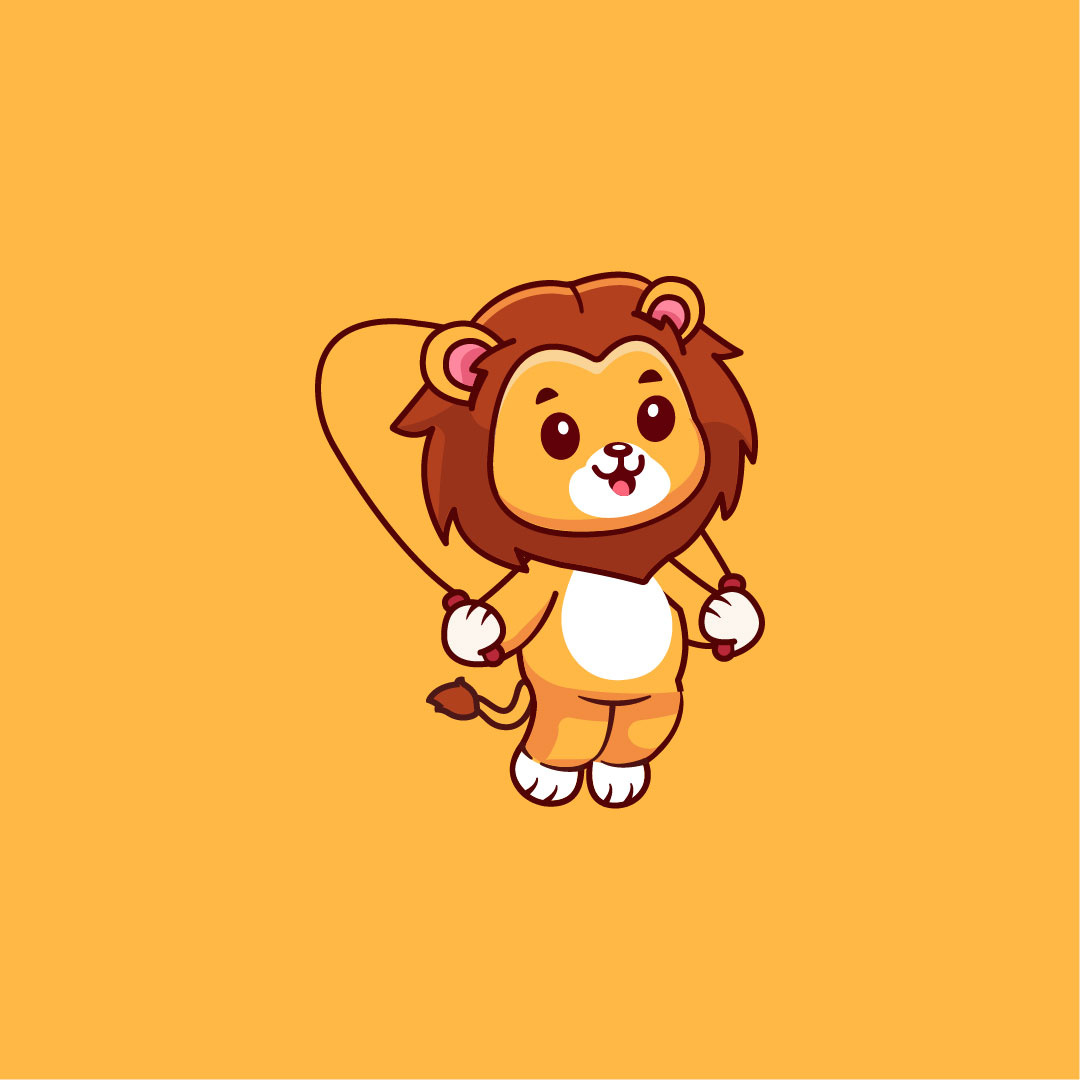 JUMPING LION ILLUSTRATION 🦁 by Duazafar_design on Dribbble