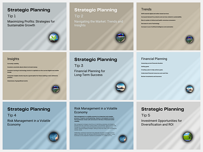 Strategic Planning in Finance Slides branding canva design finance powerpoint
