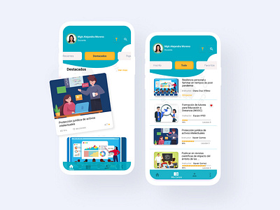 LIID APP education mobile ui ux