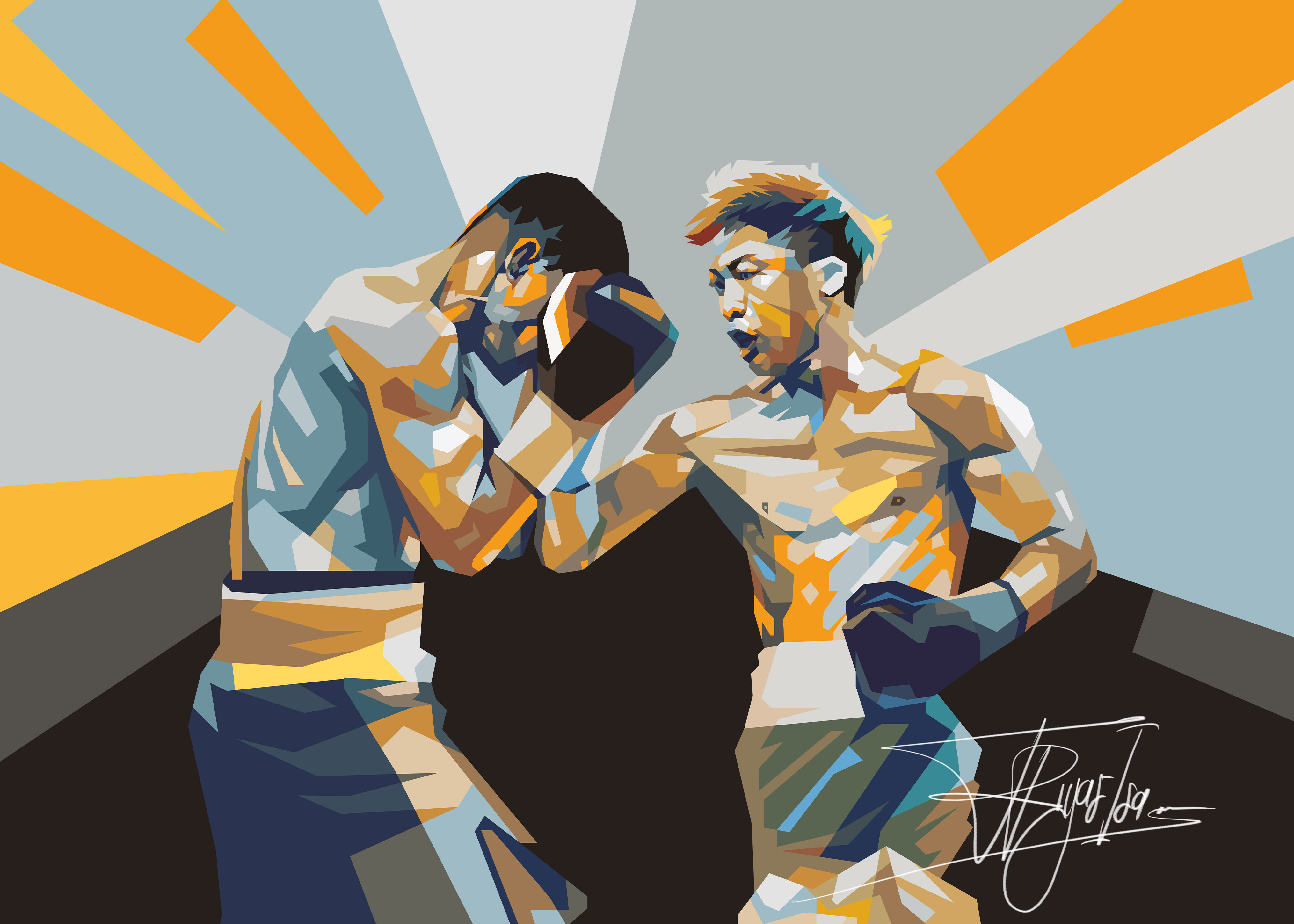 Naoya Inoue action poster boxer boxing colorful fanart fighter illustration naoya inoue portrait poster poster design poster fan art sport illustration sport poster sports