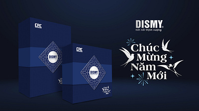 Packaging: GIFT BOX NEW YEAR DISMY branding graphic design key visual packaging