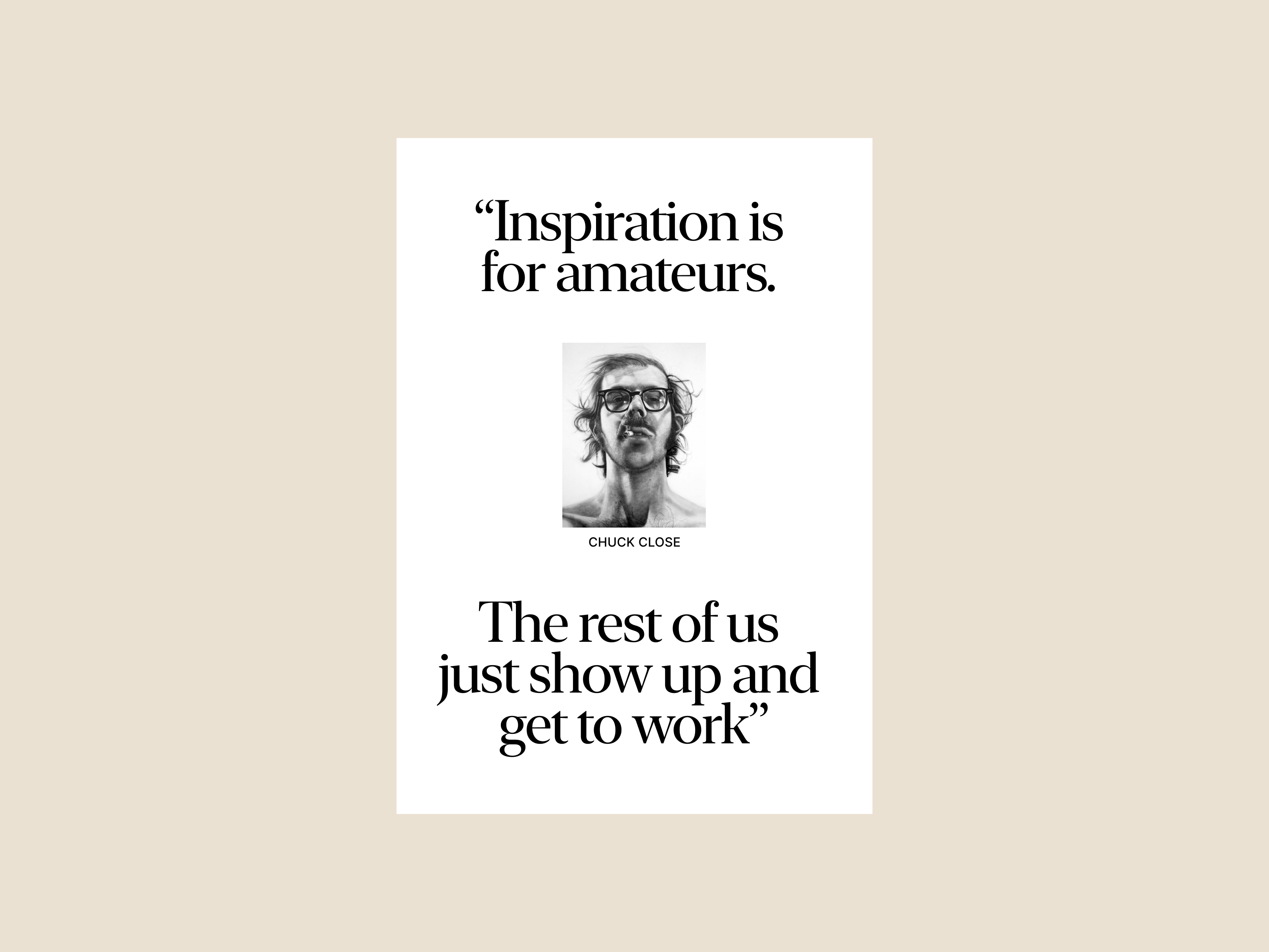 Grid & Typography Exploration art direction chuck close dailyui experiement exploration famous quote figma graphic design grid grids inspiration interface quote typography web design