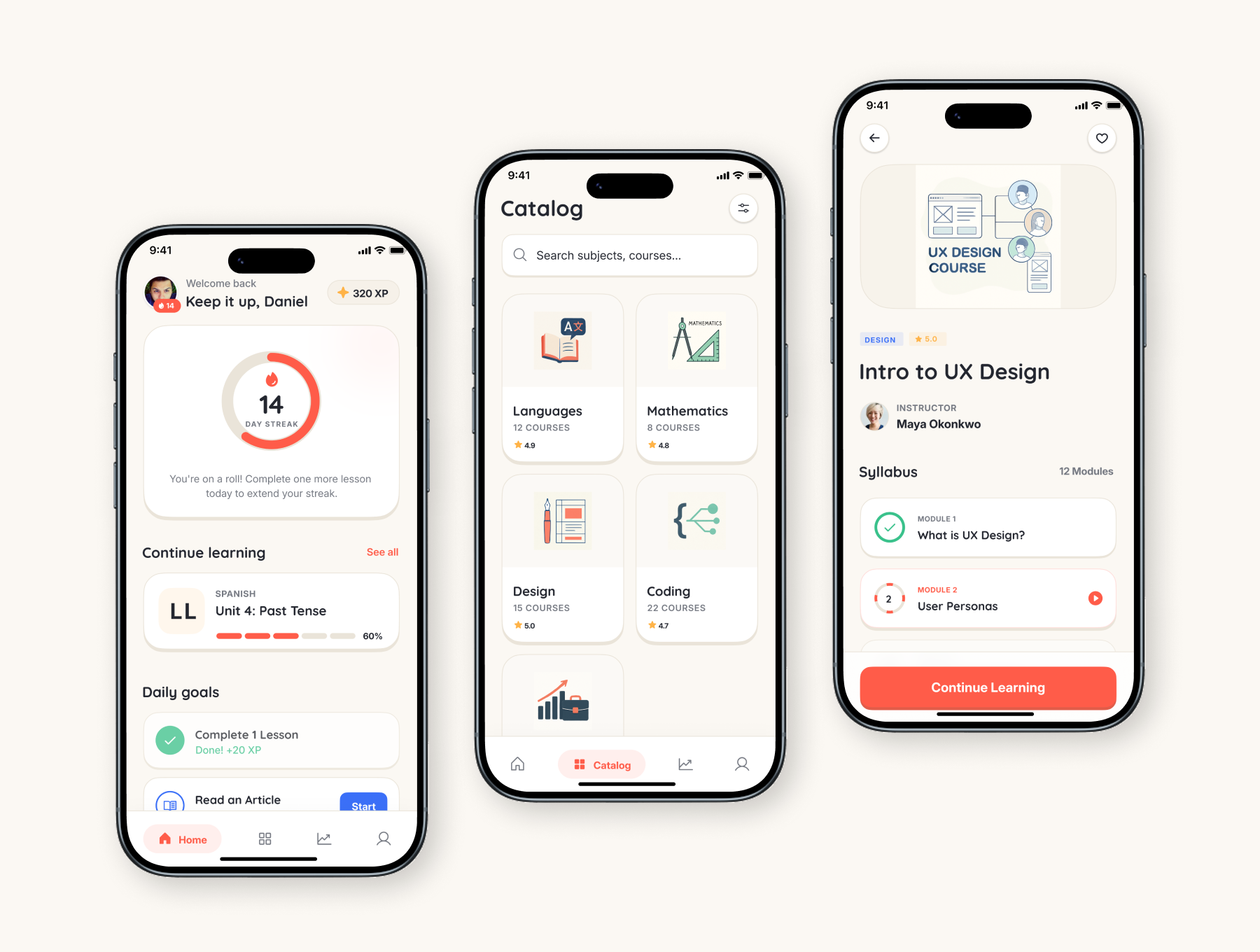 Eduka - Education & Course Learning App android course e course e learning education education app figma ios learning learning app mobile mobile app mobile design quiz ui uiux
