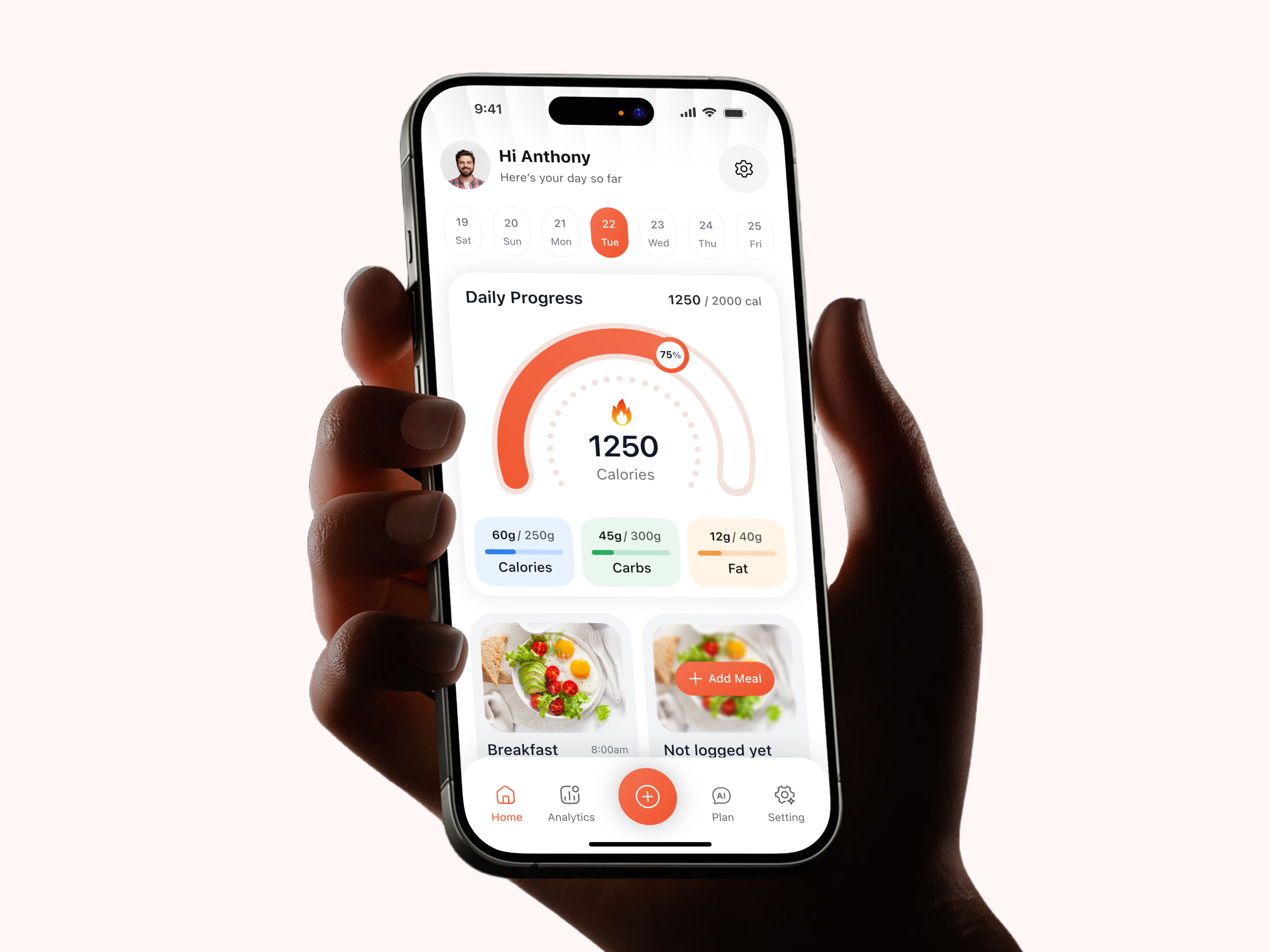 AI Healthy Food Recipes & Nutrition App UI/UX Design ai app ai calorie tracker ai fitness app ai health app ai product design app design calorie tracker app figma healthy food meal planner mobile app nutrition app recipe app ui design uiux web