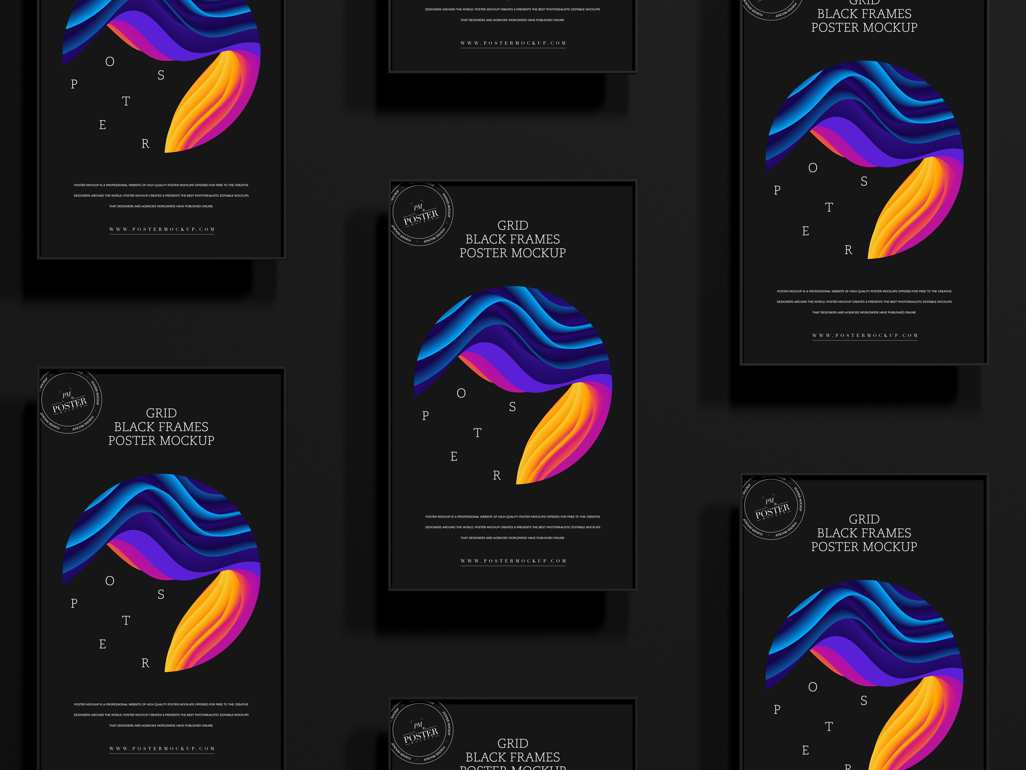 Free Black Poster Mockup By Poster Mockup On Dribbble