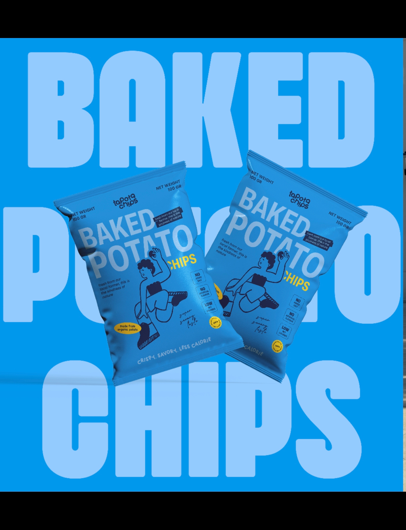 Tapota Chips_Illustration and Packaging Design brand identity branding character illustration chips flat illustration food graphic design illustration label logo package design packaging snack visual identity
