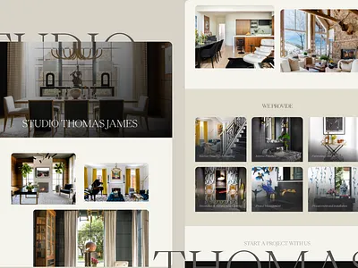 Interior Design Website Design clean design graphic design interior design minimal simple typography web design