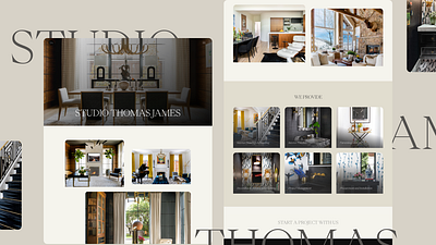 Interior Design Website Design clean design graphic design interior design minimal simple typography web design
