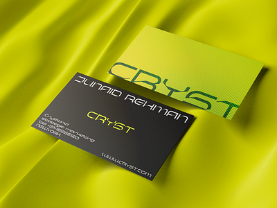CRYST Minimal Business Card Design best business card business business card business card design card card design free business card free business card mockup free business card template free card mockup set free mockup futureistic business card green business card logo design minimal minimal business card modern business card print media tech business card top rated