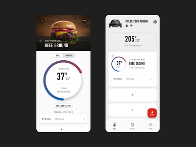 Weber Connect — Cook Program app app design ui user interface