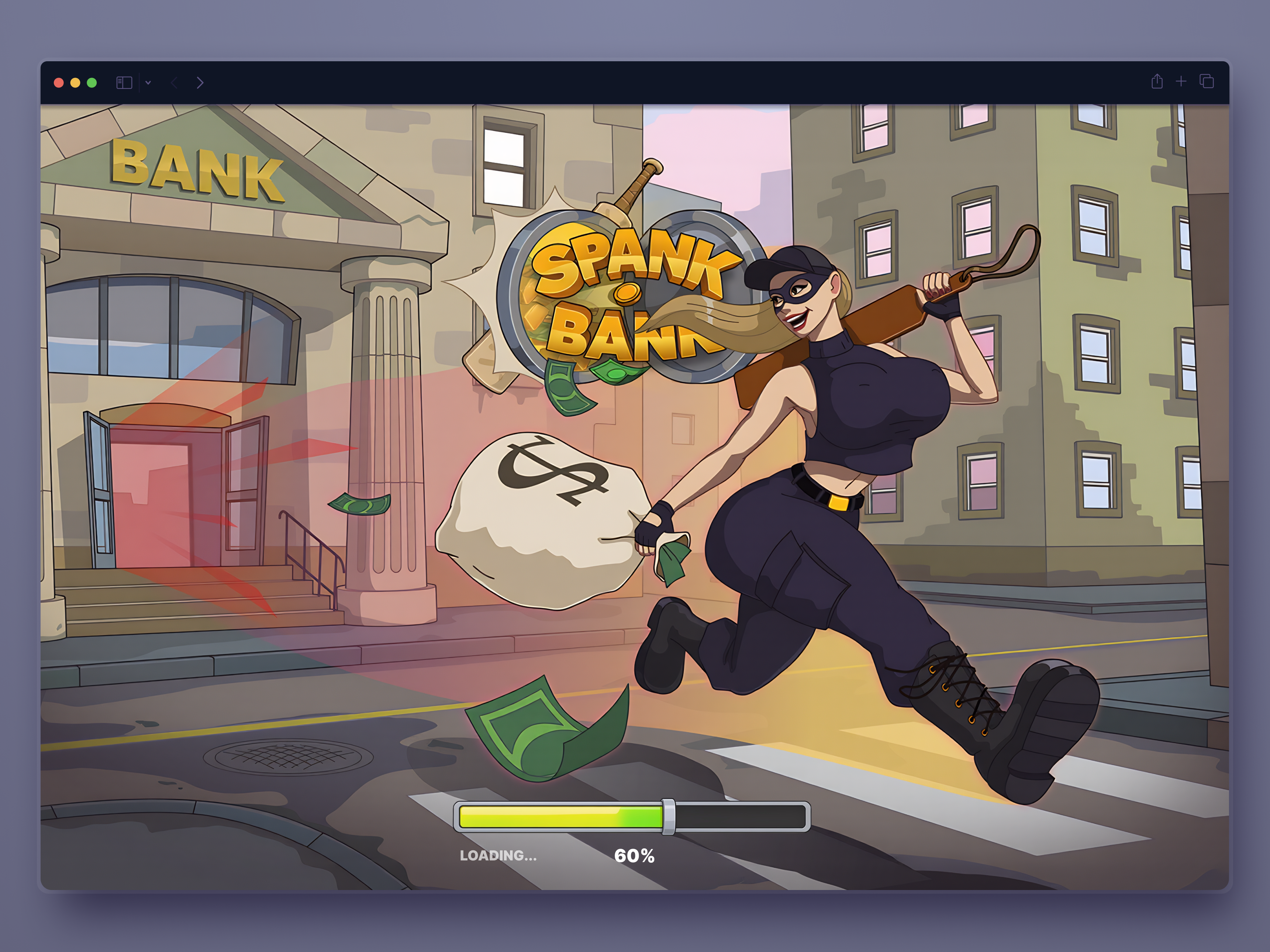 Game Loading Screen UI Design bank casino character design figma gambling game game art game design game interface game ui loading loading screen slot slot game thief ui design uiux ux design