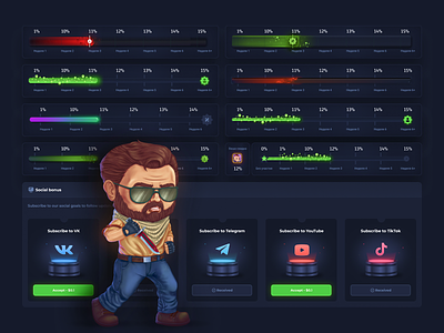 UI KIT - Casino Interface blockchain case casino casino design casino interface crypto casino cs go gambling gambling design game interface illustration interface kit nft game open case ui ui kit ux ux casino web design