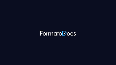 FormatoDocs brand identity branding design graphic design logo minimal typography