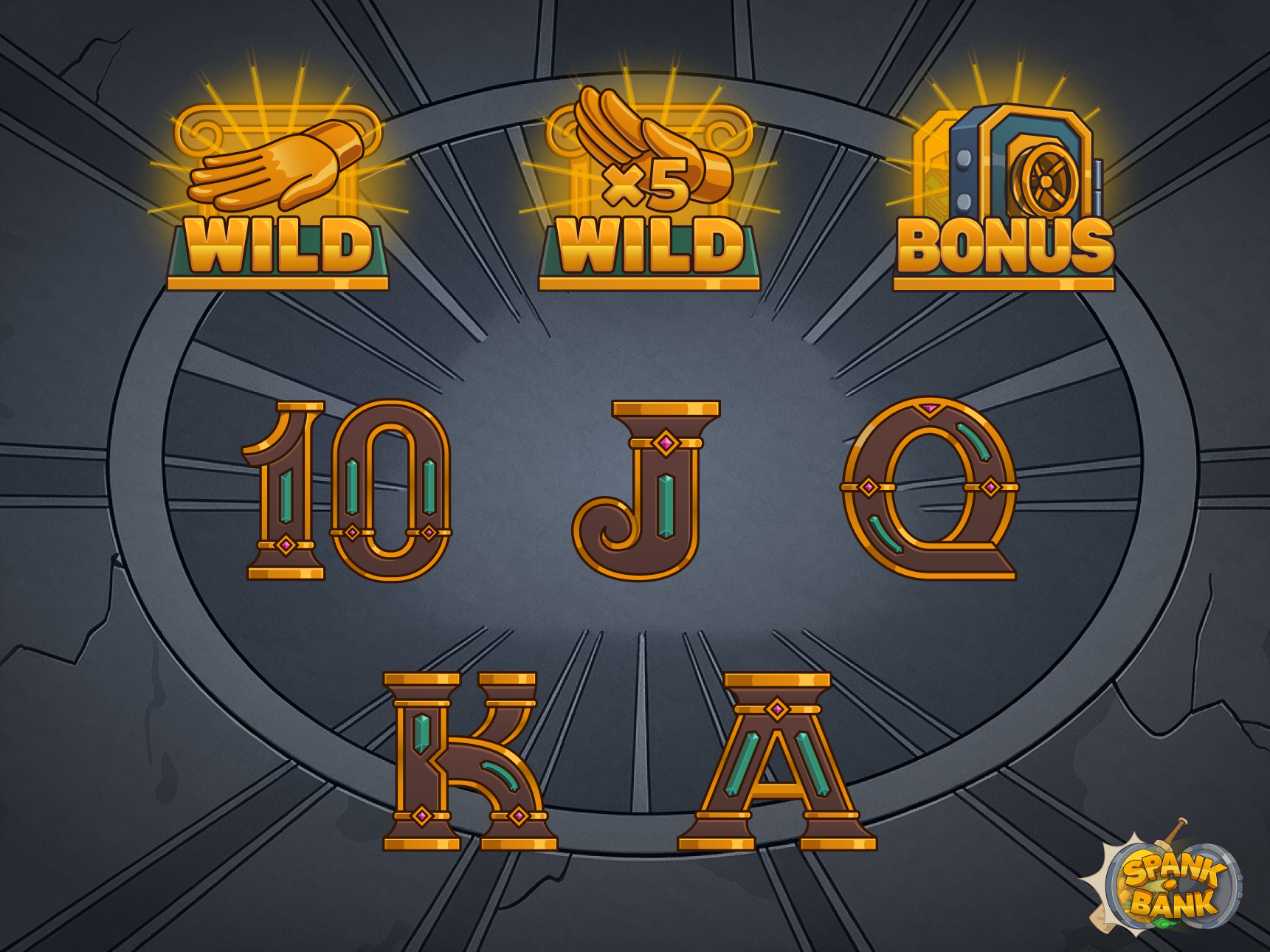 Slot Game Symbol Icons Design 2d art bonus casino game game art game assets game icons game ui icon design igaming slot game slot machine slot symbols symbol design vector art wild