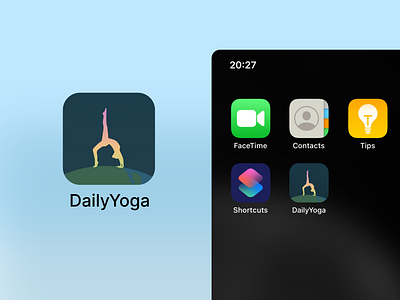 DailyUI #005 | App Icon dailyui dailyui 005 | app icon figma graphic design icon ui webdesign yoga