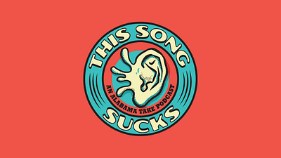 This Song Sucks Podcast branding design graphic design illustration logo typography vector