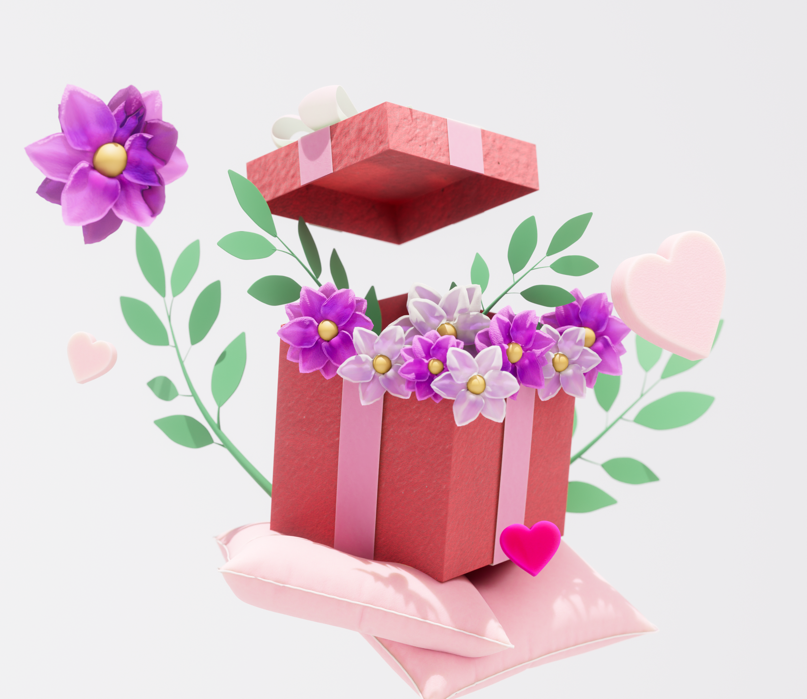 Gift 3d animation branding graphic design logo motion graphics ui