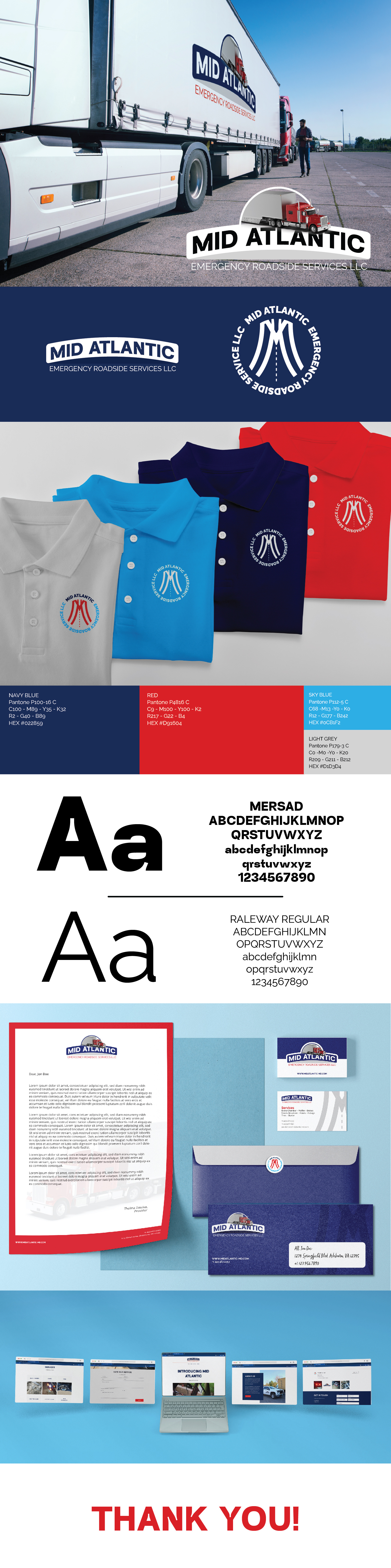 Mid Atlantic Emergency Roadside Brand Identity brand identity branding graphic design logo logodesigner vector web webdesign